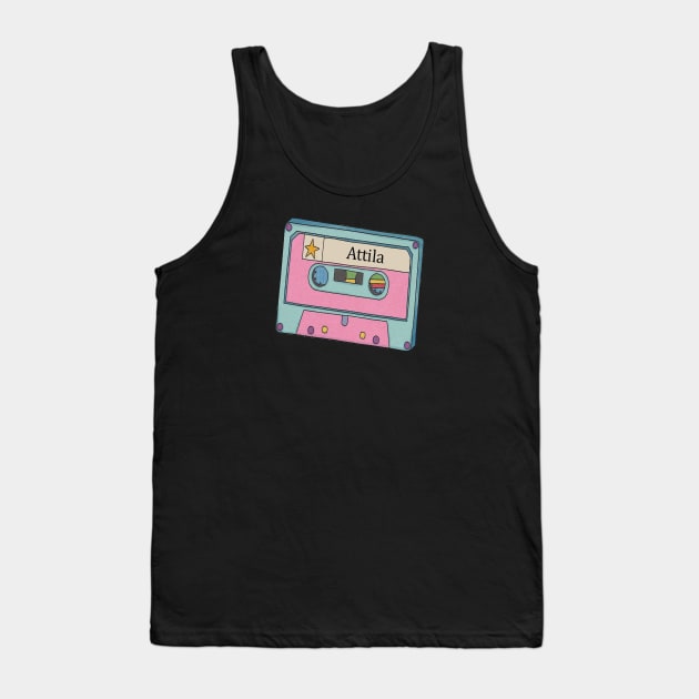 Vintage Cassette Bang Tank Top by Beban Idup